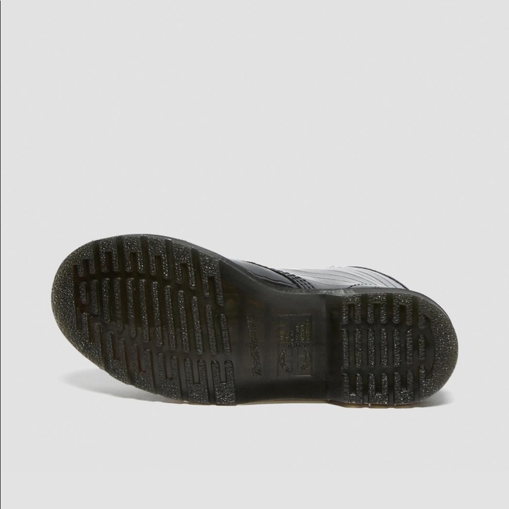 DR. MARTENS 1460 W Black Patent Lamper Croc Emboss Boots - Picture 10 of 16